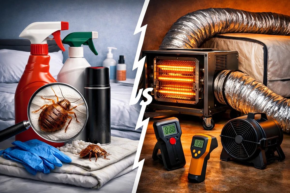 Bed Bug Sprays vs Heat Treatments: What Works Best? (2026 Comparison)