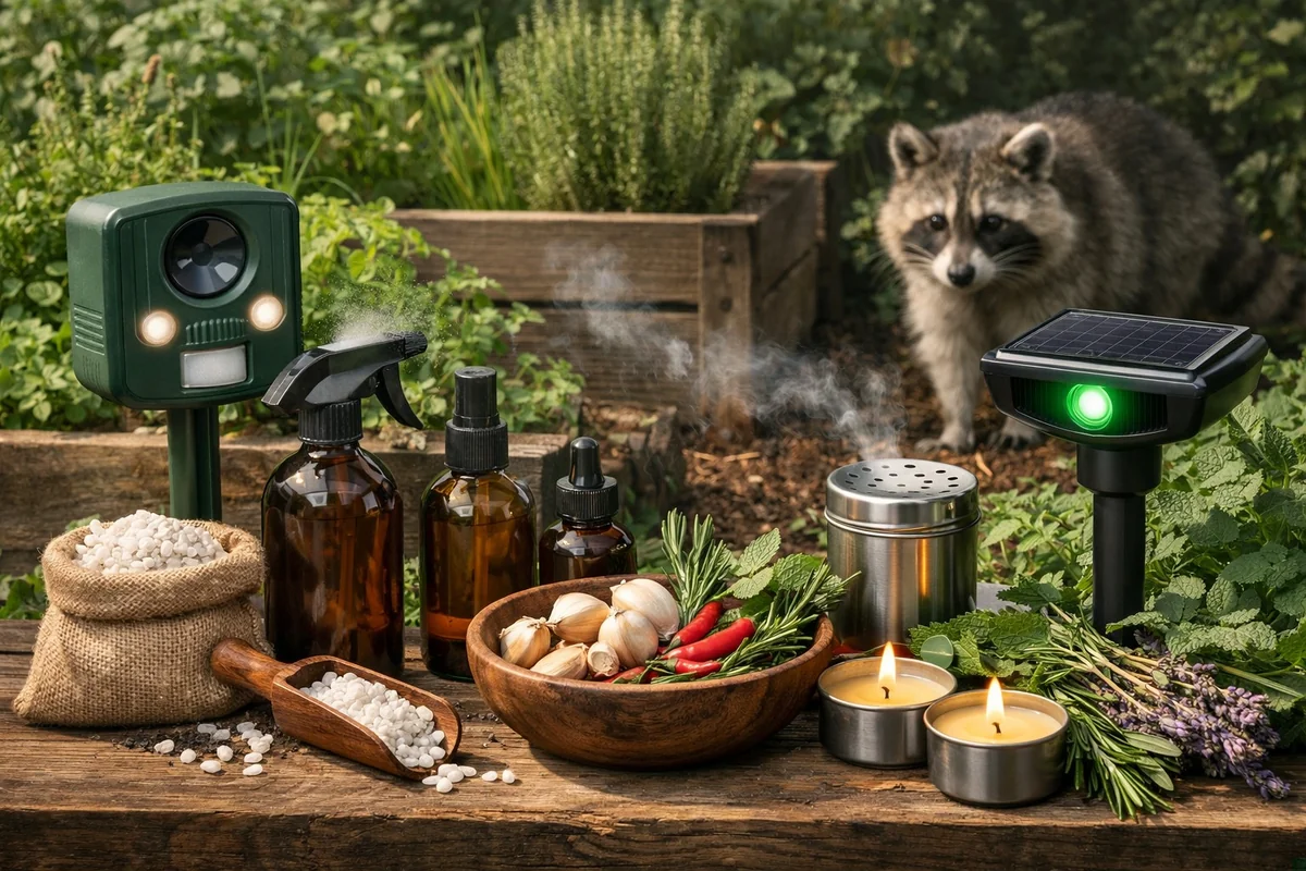 Best Natural Raccoon Repellents for Gardens 2026: Pet Safe & Organic Options