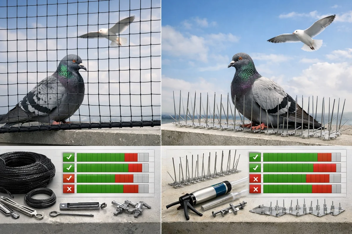 Bird Netting vs Bird Spikes: Which Works Better for Bird Control?