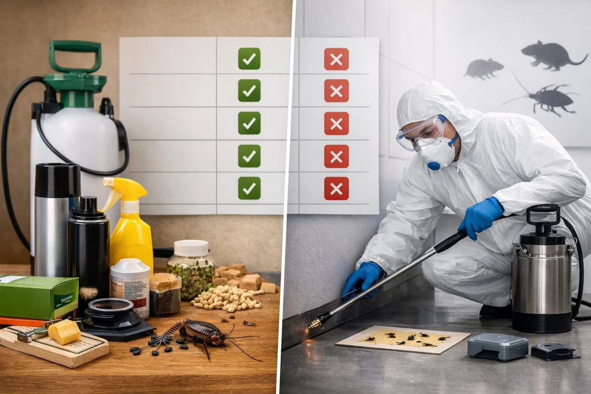 DIY Pest Control vs Professional Services: Pros, Cons & Best Options 2026