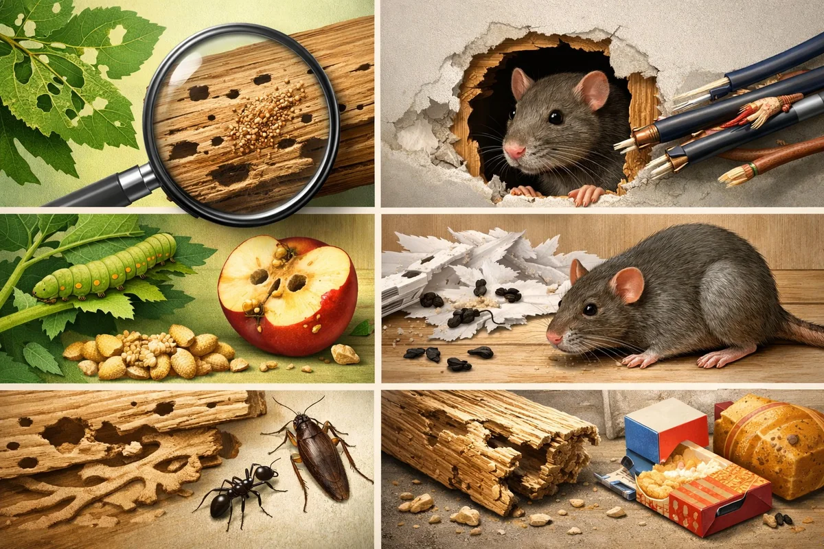 How to Distinguish Between Insect and Rodent Damage (2026 Guide)
