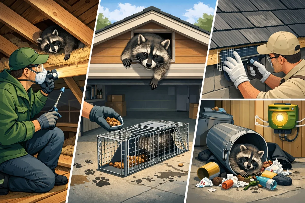 How to Get Rid of Raccoons in Attics and Garages (DIY Guide 2026)
