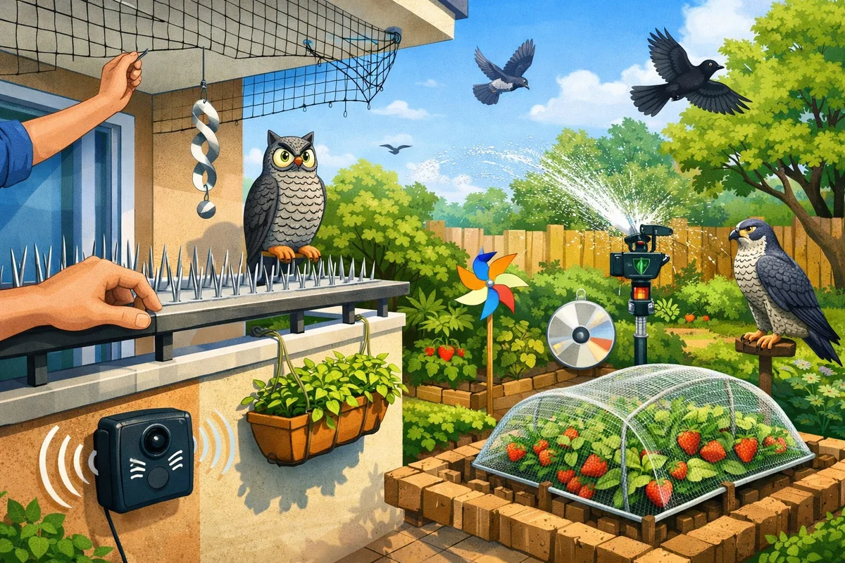 How to Keep Birds Away from Balconies and Gardens (2026 Guide)