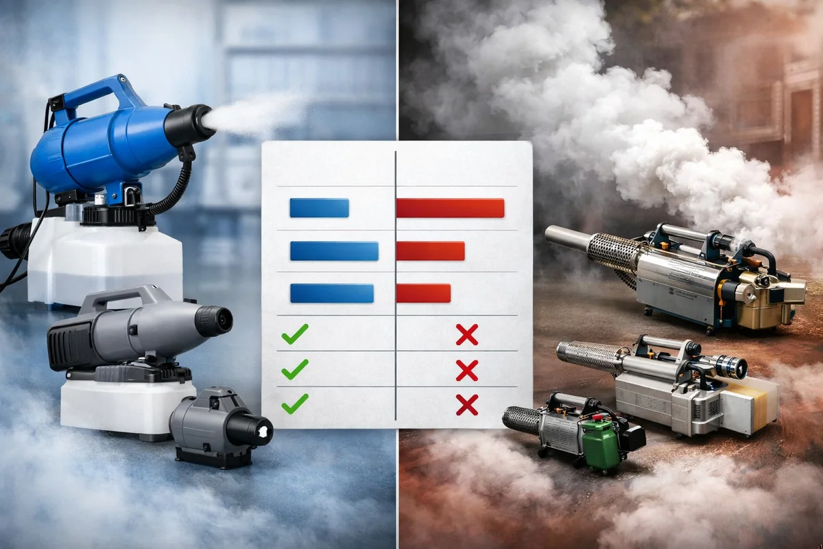ULV Foggers vs Thermal Foggers: Main Differences for Pest Control 2026