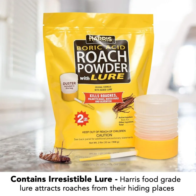 Harris Boric Acid Roach and Silverfish Killer Powder