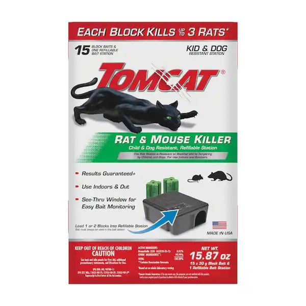 Tomcat Rat & Mouse Killer Refillable Bait Station